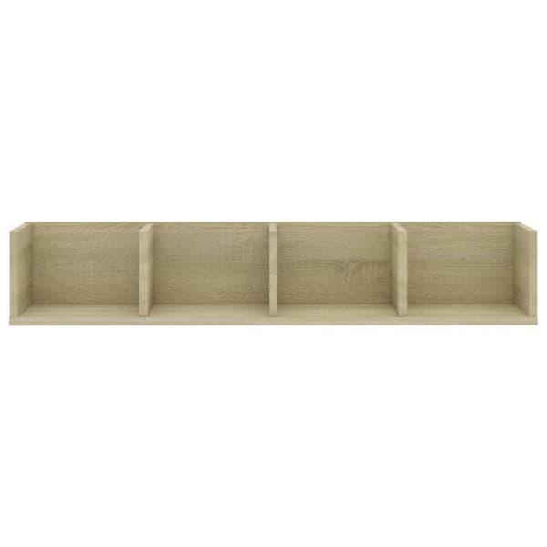 vidaXL CD-hylla sonama-ek 100x18x18 cm spånskiva -  Vägghyllor & fönsterbrädor