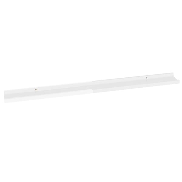 vidaXL Vägghyllor 2 st vit högglans 100x9x3 cm - Vägghyllor & fönsterbrädor