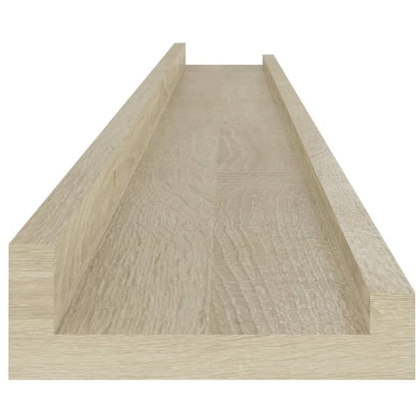 vidaXL Vägghyllor 4 st sonoma-ek 100x9x3 cm -  Vägghyllor & fönsterbrädor