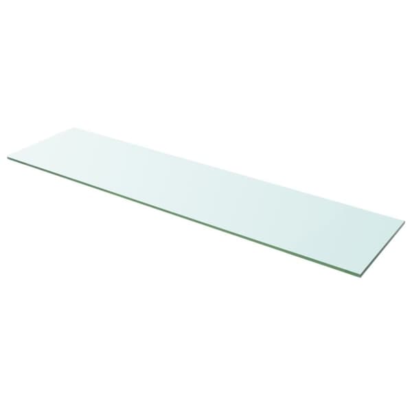 vidaXL Hyllplan 2 st glas genomskinlig 100x25 cm - Vägghyllor & fönsterbrädor