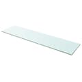 Pikkukuva 3 / 4: vidaXL Hyllyt 2 kpl kirkas lasi 100x25 cm -  Seinähyllyt