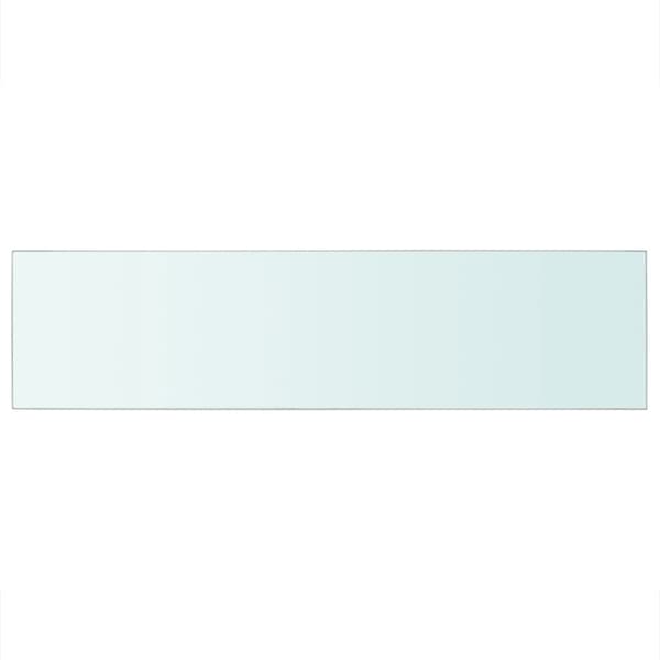 vidaXL Hyllplan 2 st glas genomskinlig 100x25 cm - Vägghyllor & fönsterbrädor
