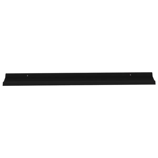 vidaXL Seinähyllyt 2 kpl musta 115x9x3 cm -  Seinähyllyt