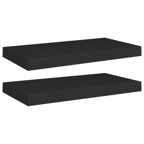 vidaXL Kelluvat seinähyllyt 2 kpl musta 50x23x3,8 cm MDF -  Seinähyllyt