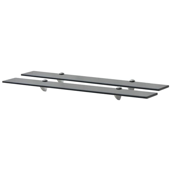 vidaXL Kelluvat hyllyt 2 kpl lasi 80x10 cm 8 mm - Seinähyllyt