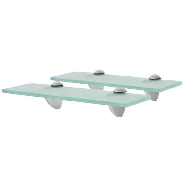 vidaXL Svävande hyllor 2 st glas 30x10 cm 8 mm -  Vägghyllor & fönsterbrädor