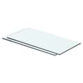 Pikkukuva 1 / 4: vidaXL Hyllyt 2 kpl kirkas lasi 40x15 cm -  Seinähyllyt