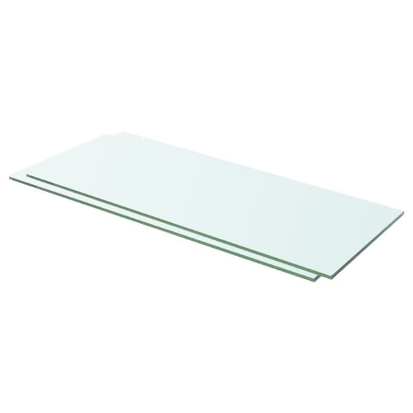 vidaXL Hyllyt 2 kpl kirkas lasi 60x20 cm -  Seinähyllyt