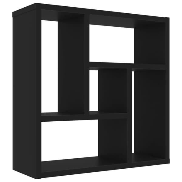 vidaXL Vägghylla svart 45,1x16x45,1 cm spånskiva -  Vägghyllor & fönsterbrädor
