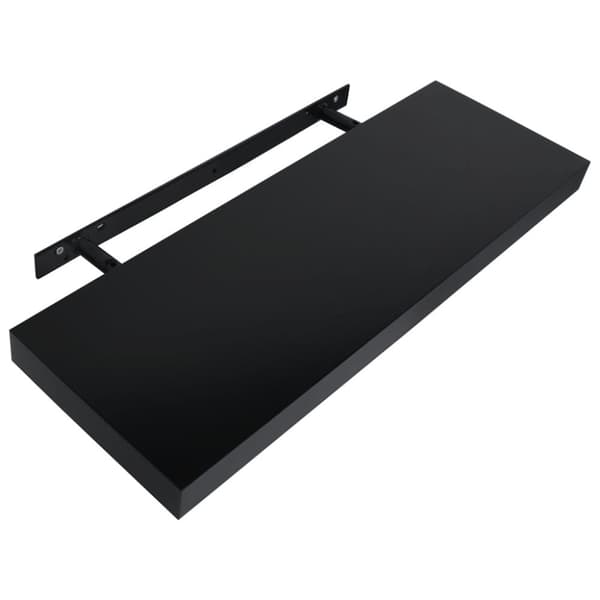 vidaXL væghylder 2 stk. 60x20x3,8 cm sort -  Væghylder & smalle hylder
