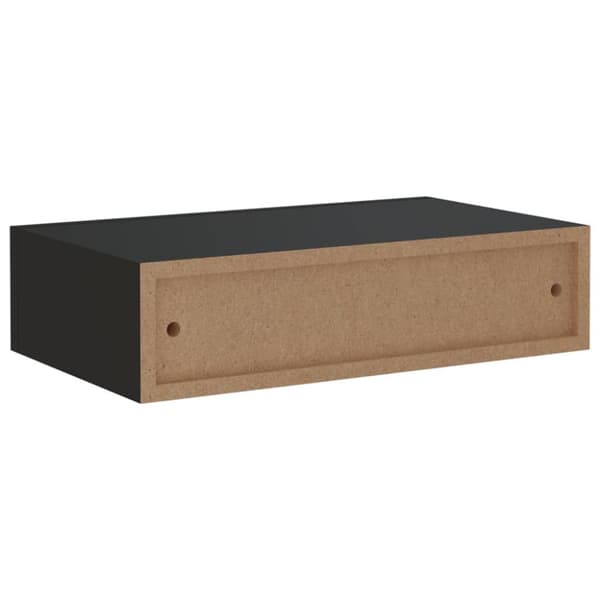vidaXL væghylder med skuffer 2 stk. 40x23,5x10 cm MDF sort -  Væghylder & smalle hylder