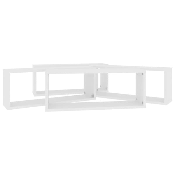 vidaXL Kuutioseinähyllyt 4 kpl valkoinen 60x15x23 cm lastulevy -  Seinähyllyt