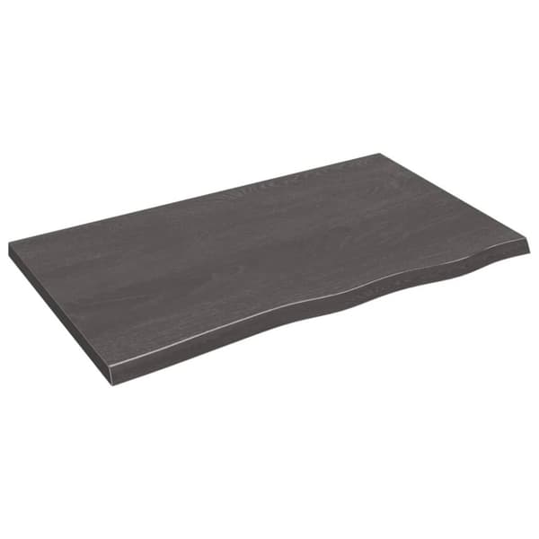 vidaXL Seinähylly tummanruskea 100x60x(2-4) cm käsitelty täystammi - Seinähyllyt