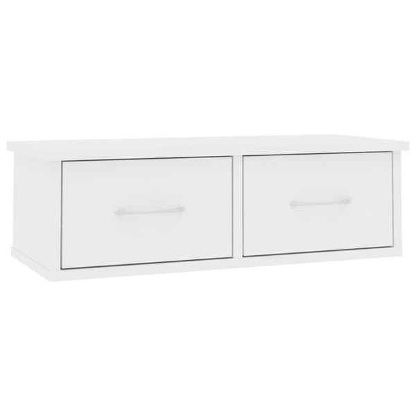 vidaXL Seinälaatikkohylly valkoinen 60x26x18,5 cm tekninen puu -  Seinähyllyt