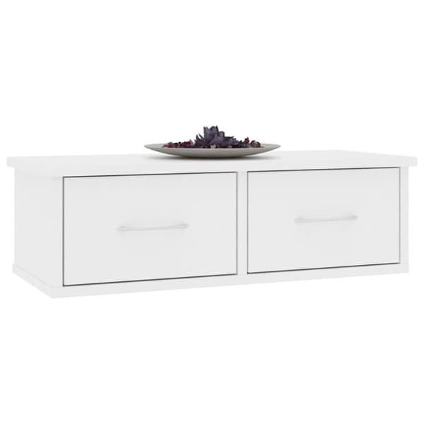 vidaXL Seinälaatikkohylly valkoinen 60x26x18,5 cm tekninen puu -  Seinähyllyt