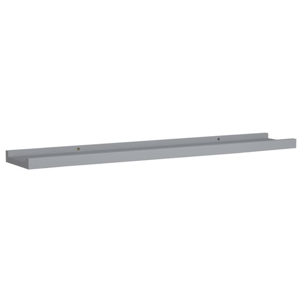 vidaXL Tauluhyllyt 2 kpl harmaa 80x9x3 cm MDF - Seinähyllyt