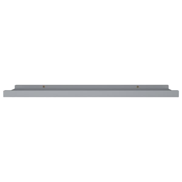 vidaXL Tauluhyllyt 2 kpl harmaa 80x9x3 cm MDF - Seinähyllyt