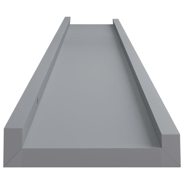 vidaXL Tauluhyllyt 2 kpl harmaa 80x9x3 cm MDF - Seinähyllyt