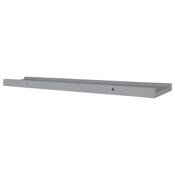 vidaXL Tauluhyllyt 2 kpl harmaa 80x9x3 cm MDF - Seinähyllyt