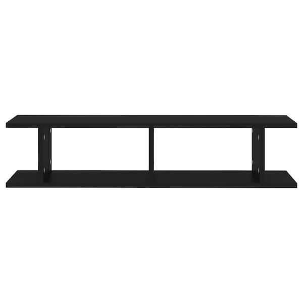 vidaXL Seinähyllyt 2 kpl musta 90x18x20 cm lastulevy -  Seinähyllyt