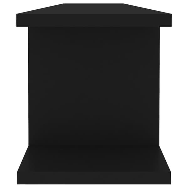 vidaXL Seinähyllyt 2 kpl musta 90x18x20 cm lastulevy -  Seinähyllyt