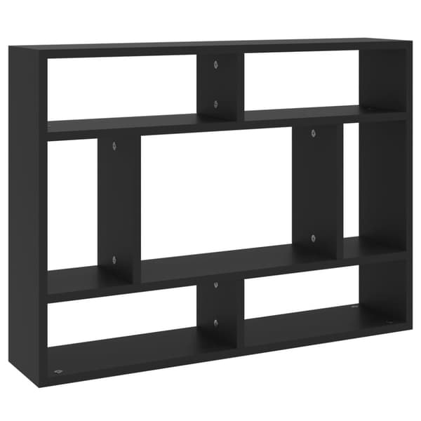 vidaXL Vägghylla svart 75x16x55 cm konstruerat trä -  Vägghyllor & fönsterbrädor