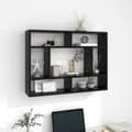 Miniatyrbild 1 av 7: vidaXL Vägghylla svart 75x16x55 cm konstruerat trä -  Vägghyllor & fönsterbrädor