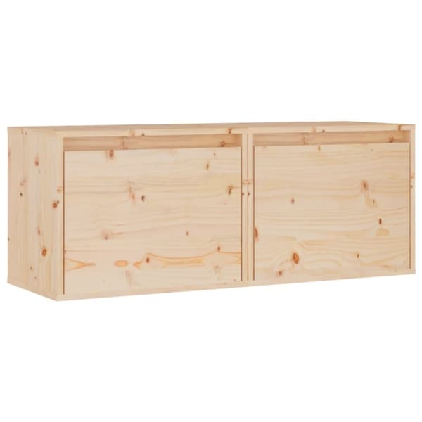 vidaXL Seinäkaapit 2 kpl 45x30x35 cm täysi mänty - Seinähyllyt
