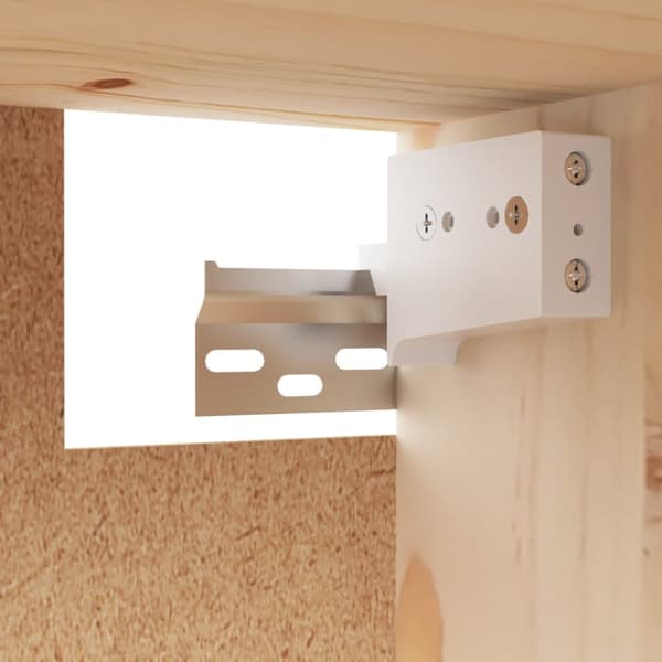 vidaXL Seinäkaapit 2 kpl 45x30x35 cm täysi mänty - Seinähyllyt