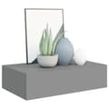 Miniatyrbillede 4 af 11: vidaXL væghylder med skuffer 2 stk. 40x23,5x10 cm MDF grå -  Væghylder & smalle hylder