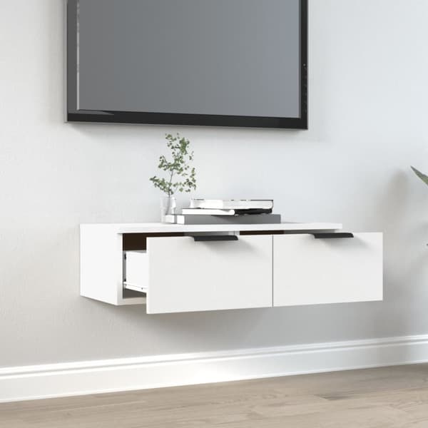 vidaXL Väggskåp vit 68x30x20 cm konstruerat trä - Vägghyllor & fönsterbrädor