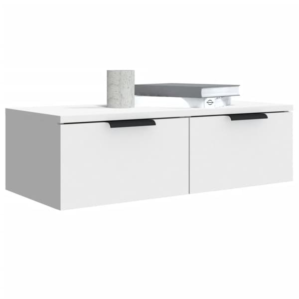 vidaXL Väggskåp vit 68x30x20 cm konstruerat trä - Vägghyllor & fönsterbrädor