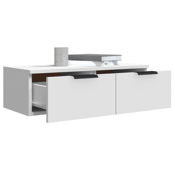 vidaXL Väggskåp vit 68x30x20 cm konstruerat trä - Vägghyllor & fönsterbrädor
