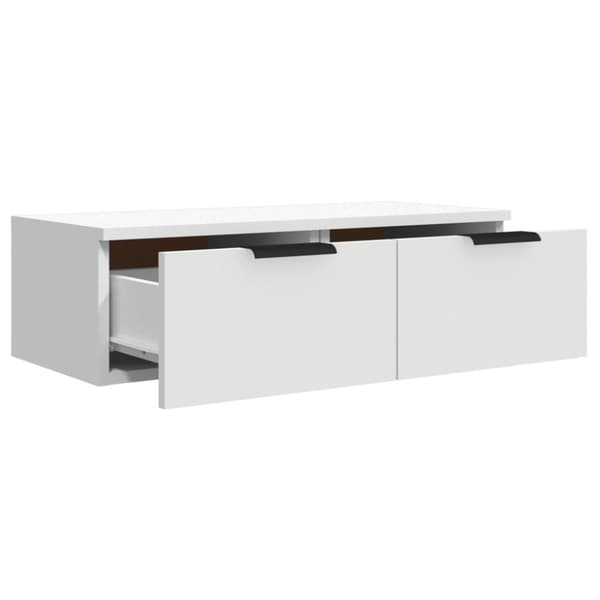 vidaXL Väggskåp vit 68x30x20 cm konstruerat trä - Vägghyllor & fönsterbrädor