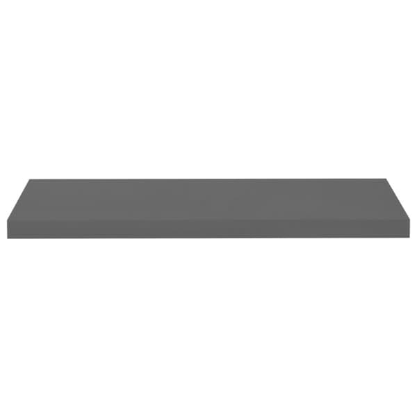 vidaXL væghylder 2 stk. 80x23,5x3,8 cm MDF grå højglans -  Væghylder & smalle hylder