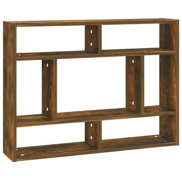 vidaXL Seinähylly savutammi 75x16x55 cm tekninen puu - Seinähyllyt
