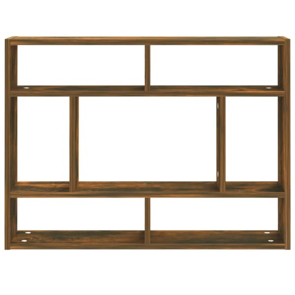 vidaXL Seinähylly savutammi 75x16x55 cm tekninen puu - Seinähyllyt