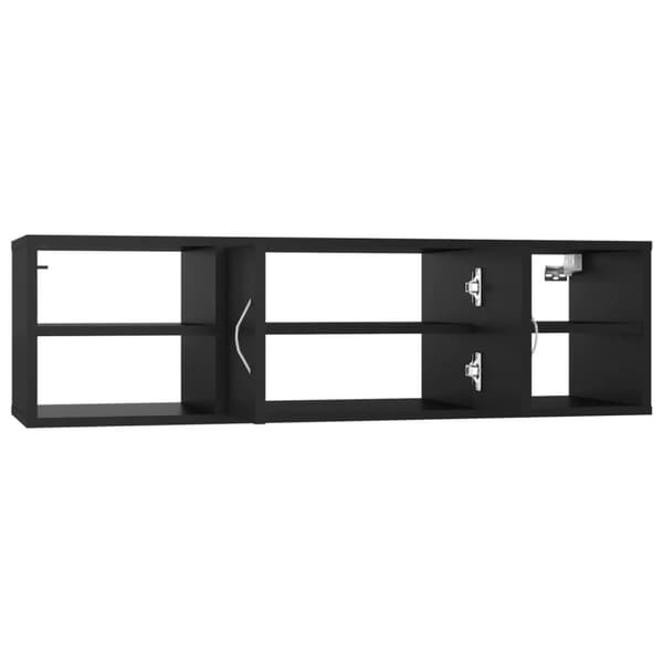 vidaXL Seinähylly musta 102x30x29 cm lastulevy -  Seinähyllyt