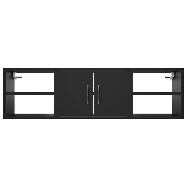 vidaXL Seinähylly musta 102x30x29 cm lastulevy -  Seinähyllyt