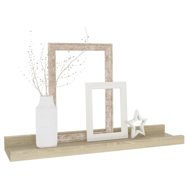 vidaXL Vägghyllor 4 st sonoma-ek 40x9x3 cm - Vägghyllor & fönsterbrädor