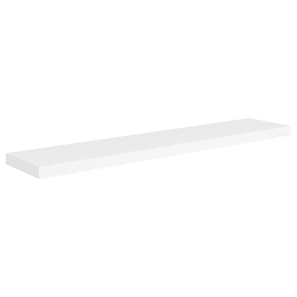 vidaXL Kelluvat seinähyllyt 2 kpl valkoinen 120x23,5x3,8 cm MDF - Seinähyllyt