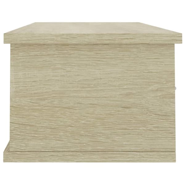 vidaXL vægskab med skuffer 88 x 26 x 18,5 cm spånplade sonoma-eg - Væghylder & smalle hylder