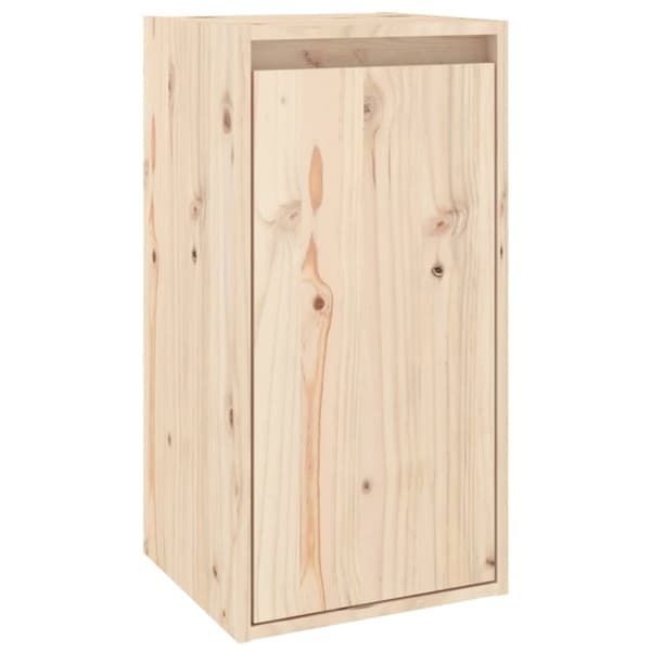 vidaXL vægskab 30x30x60 cm massivt fyrretræ - Væghylder & smalle hylder