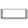 Pikkukuva 6 / 10: vidaXL Kuutioseinähyllyt 2 kpl betoninharmaa 60x15x23 cm tekninen puu -  Seinähyllyt