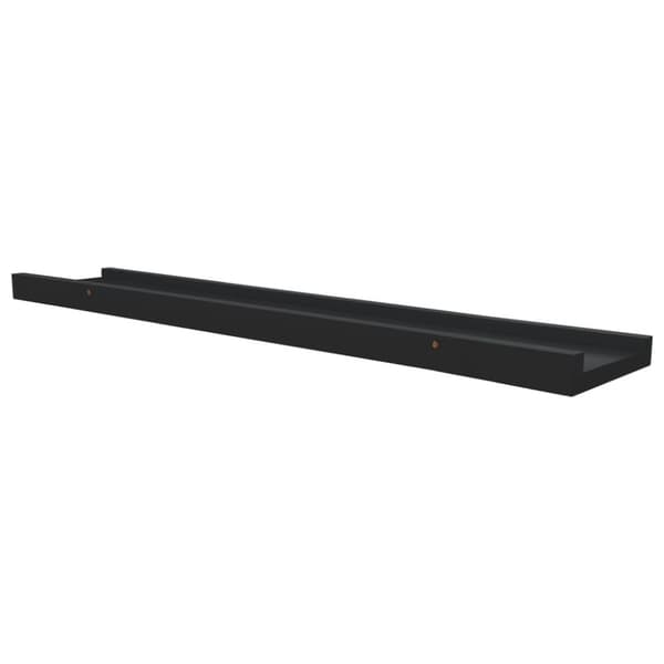 vidaXL billedhylder 2 stk. 60x9x3 cm MDF sort -  Væghylder & smalle hylder