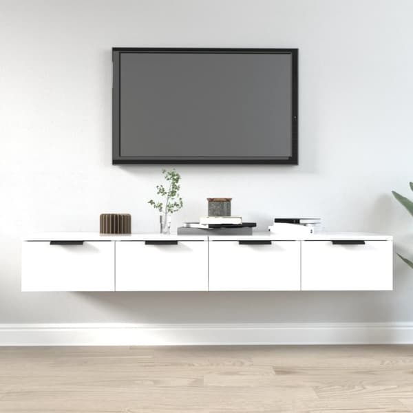 vidaXL Seinäkaapit 2 kpl valkoinen 68x30x20 cm tekninen puu - Seinähyllyt