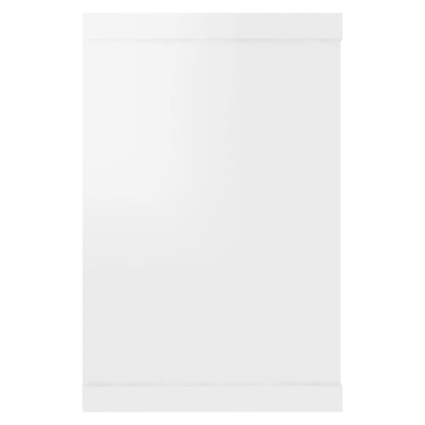 vidaXL Vägghylla kubformad 2 st vit högglans 60x15x23 cm spånskiva - Vägghyllor & fönsterbrädor