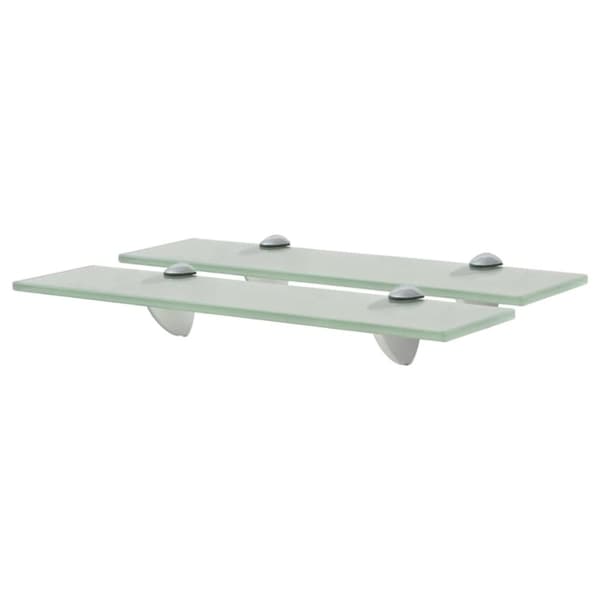 vidaXL svævehylde 2 stk. 40 x 20 cm 8 mm glas -  Væghylder & smalle hylder