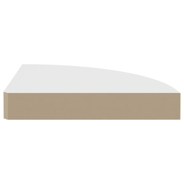 vidaXL hjørnehylder 2 stk. 25x25x3,8 cm MDF hvid -  Væghylder & smalle hylder