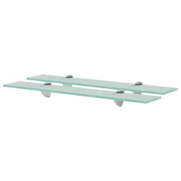 vidaXL svævehylde 2 stk. 60 x 20 cm 8 mm glas -  Væghylder & smalle hylder